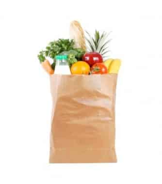 Square Bottom grocery paper bags